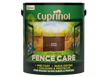 Cuprinol Less Mess Fence Care Rustic Brown 9L